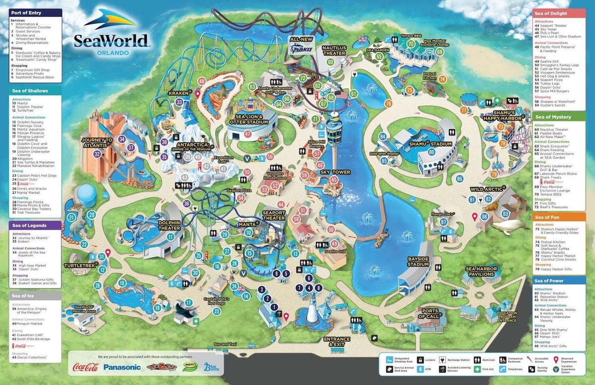 kaart Seaworld
