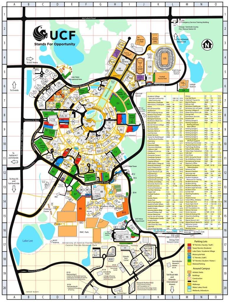 kaart university of central Florida