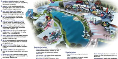 Universal Orlando citywalk kaart