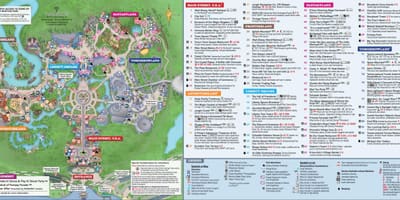 Disney World Magic Kingdom kaart