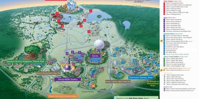 Kaart Disney World