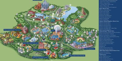 Disney World resort kaart