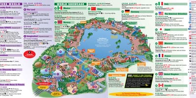 EPCOT Disney World map"