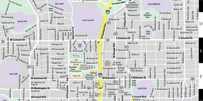Street map Orlando