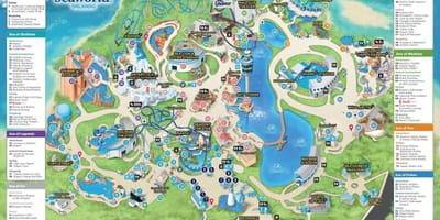 Kaart Seaworld