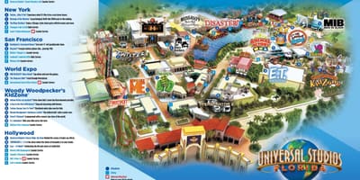 Universal Orlando park kaart